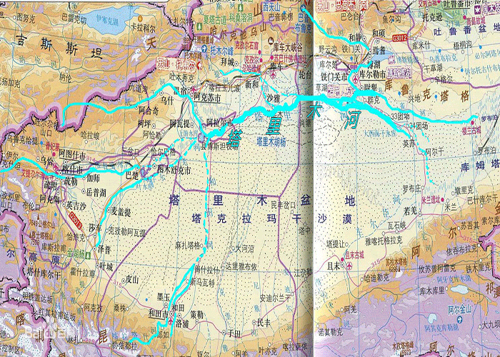 盘点新疆的那些中国之最中国最长的内陆河塔里木河